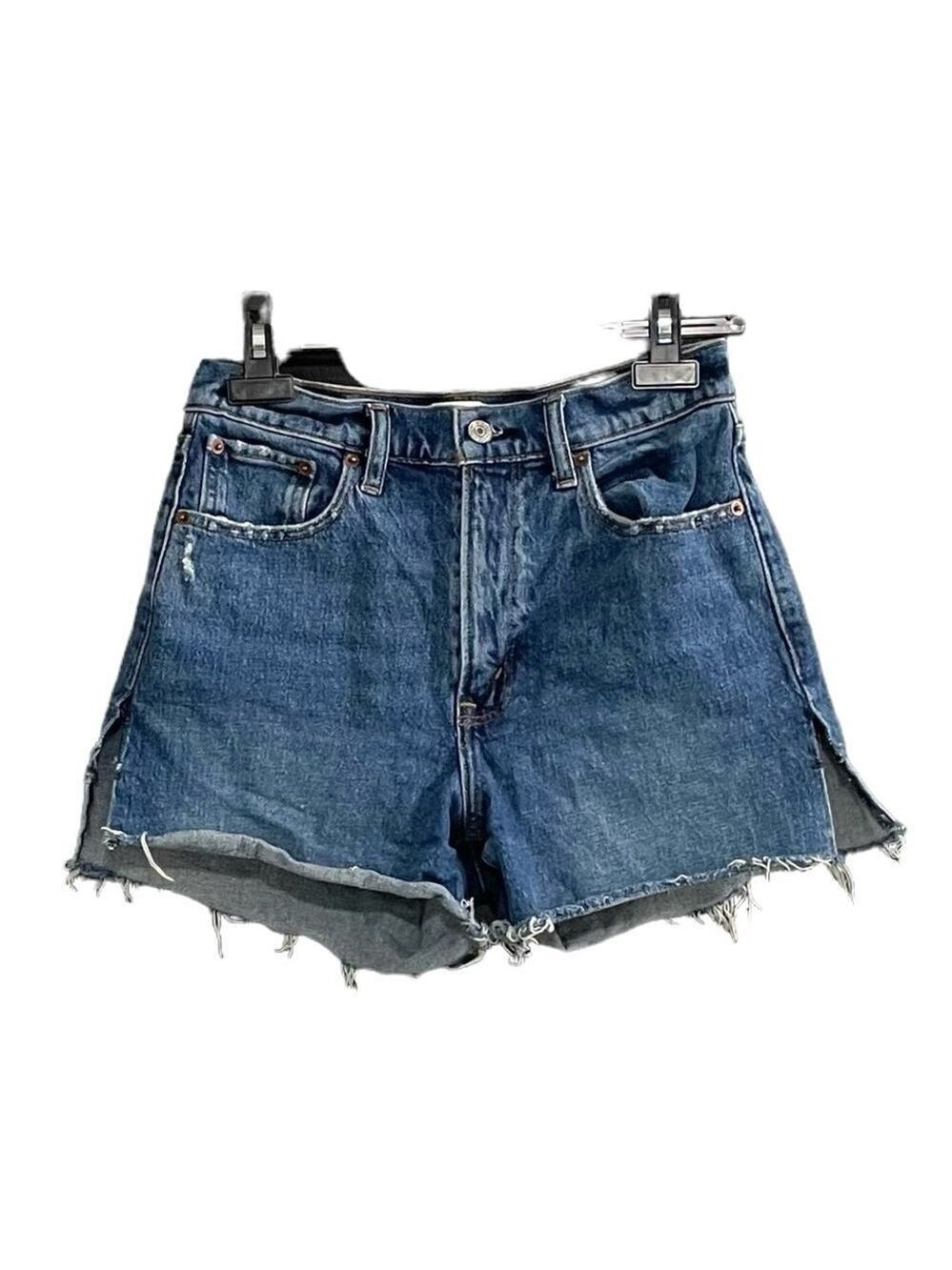 ABERCROMBIE & FITCH The 4” Mom Short High Rise Blue 26